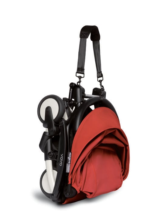 Babyzen YOYO2 Stroller White Frame with Red 6+ Color Pack image number 3
